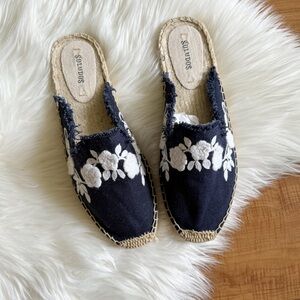 Soludos Frayed Floral Espadrilles from Anthropologie